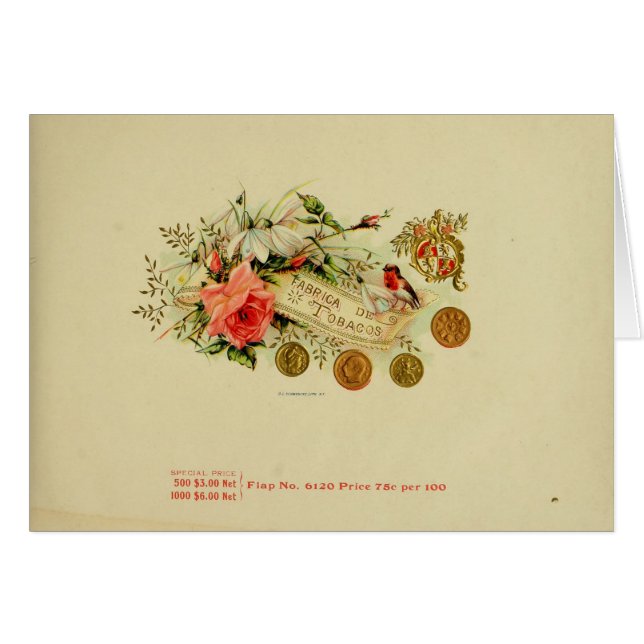 Vintage Cigar Box Label (Front Horizontal)