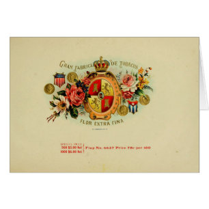 Vintage Cigar Box Label