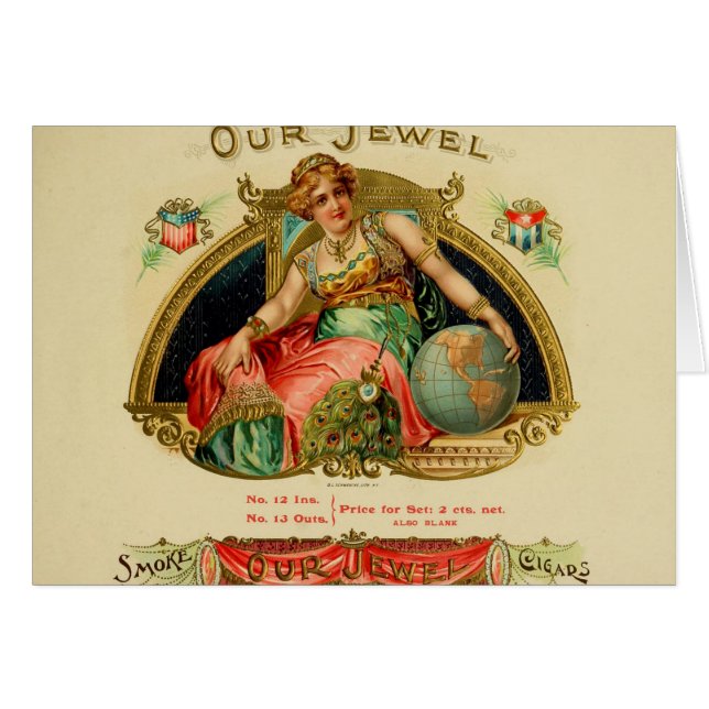 Vintage Cigar Box Label (Front Horizontal)