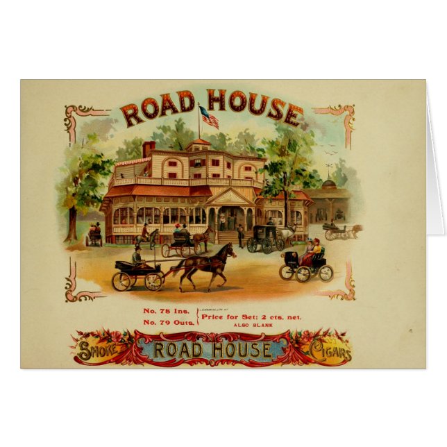 Vintage Cigar Box Label (Front Horizontal)