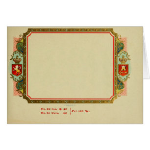 Vintage Cigar Box Label