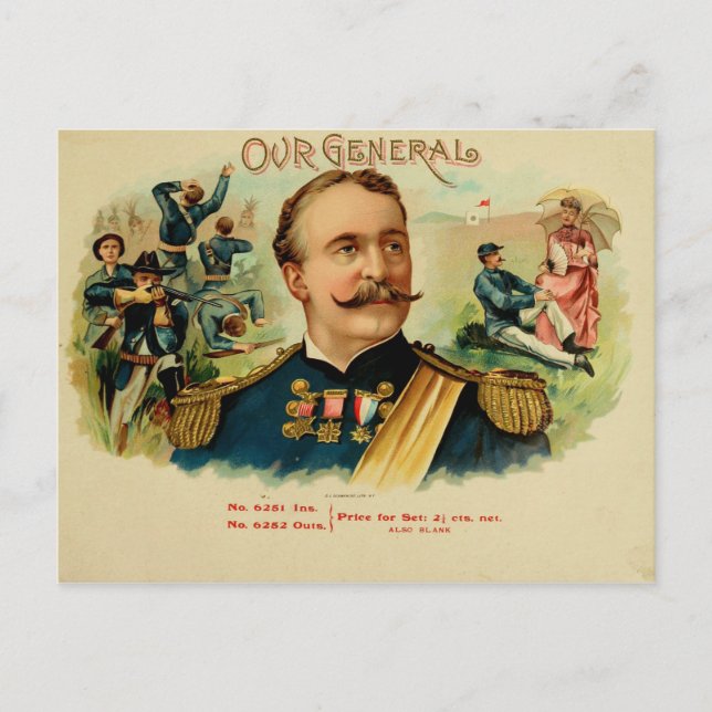 Vintage Cigar Box Label Postcard (Front)