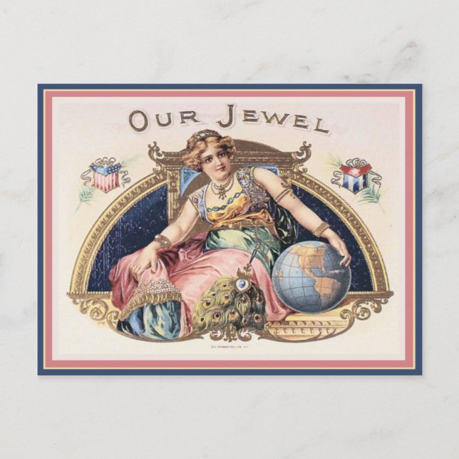 Vintage Cigar Box Label Postcard (Front)