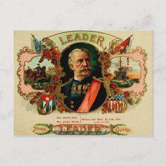 Vintage Cigar Box Label Postcard