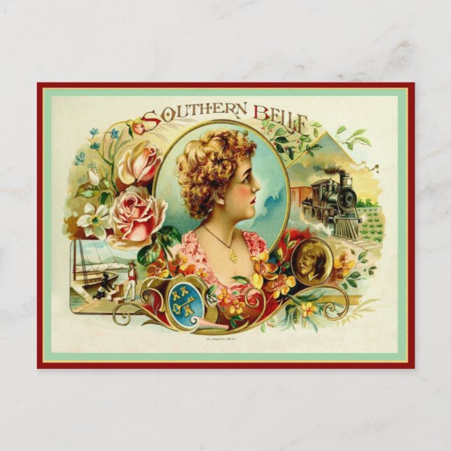 Vintage Cigar Box Label Postcard (Front)