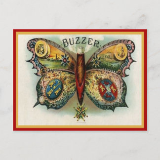 Vintage Cigar Box Label Postcard