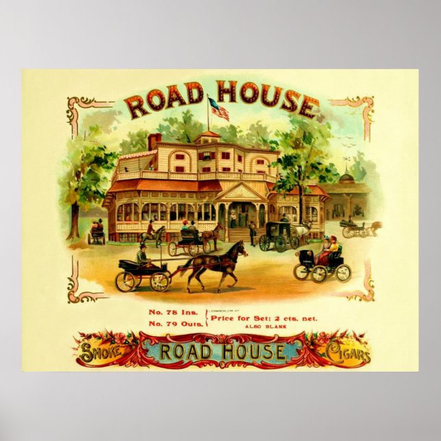 Vintage Cigar Box Label Poster (Front)