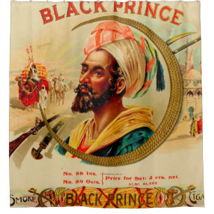 Vintage Cigar Box Label Shower Curtain