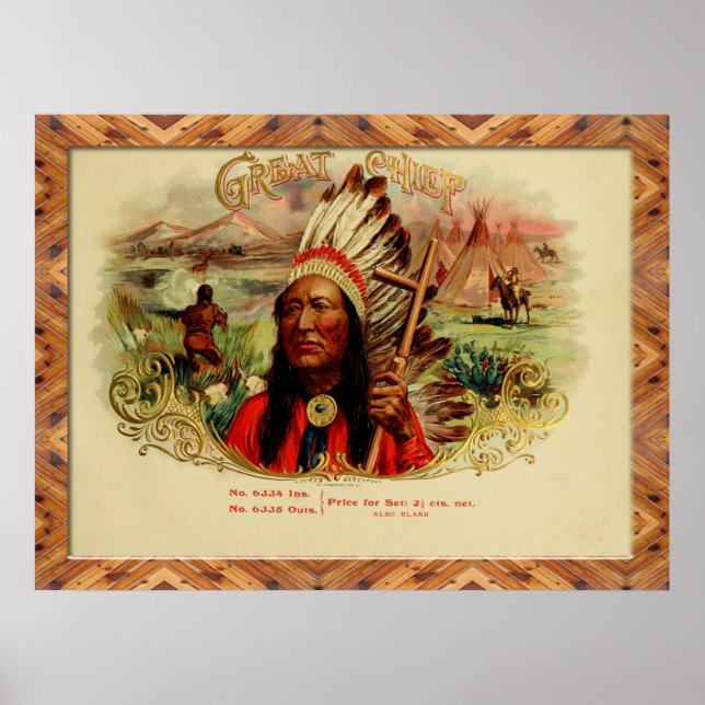 Vintage Cigar Box Labels Posters (Front)