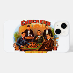 Vintage Cigar Label Art, Checkers Mild and Mellow Case-Mate iPhone 14 Case