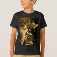 Vintage Cigarette Cat Smoking Tattoo Inked Artist