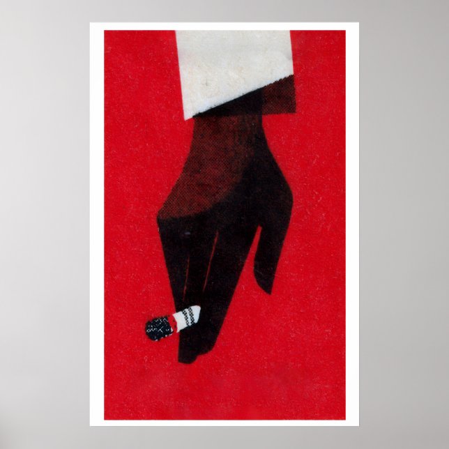 Vintage Cigarette Matchbox Print - Retro Wall Art (Front)