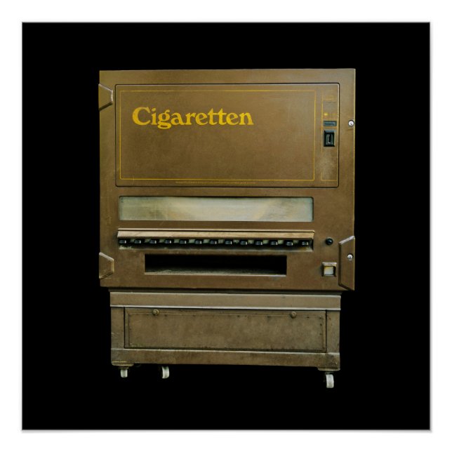 Vintage Cigarette Vending Machine Poster (Front)
