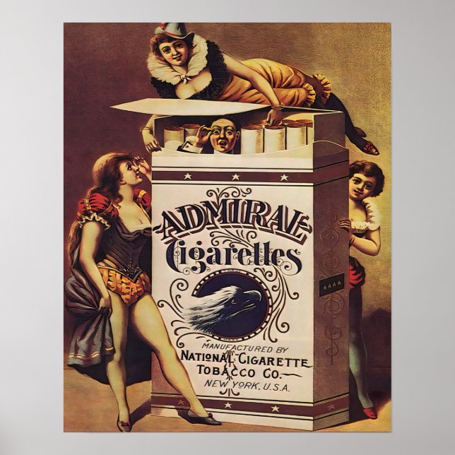 Vintage Cigarettes Advertising  Poster (Front)