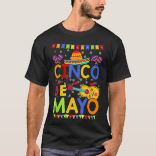 Vintage Cinco De Mayo Meico Guitar Funny1  T-Shirt