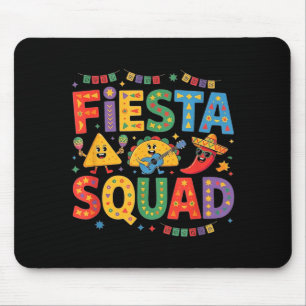 Vintage cinco de mayo mexican fiesta squad women mouse pad