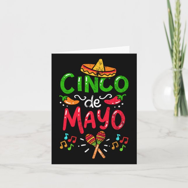 Vintage Cinco De Mayo Mexico  Card (Front)