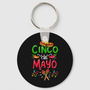 Vintage Cinco De Mayo Mexico  Key Ring