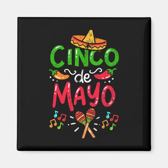 Vintage Cinco De Mayo Mexico  Magnet (Front)