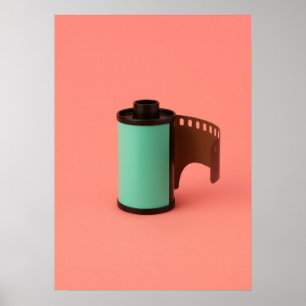 Vintage Cinema Film Reel Noir Art Poster