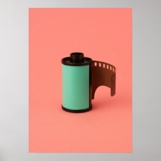 Vintage Cinema Film Reel Noir Art Poster