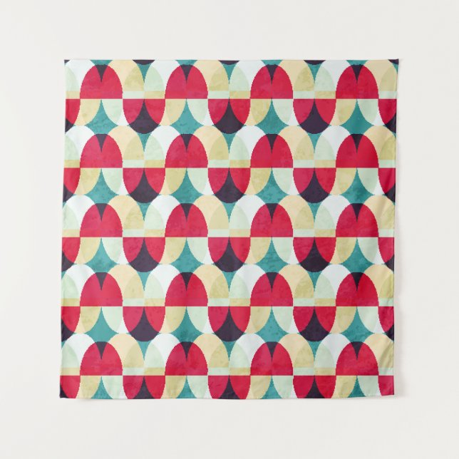 Vintage circle, seamless abstract pattern. tapestry (Front)