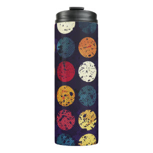vintage circle seamless patternpattern,abstract,te thermal tumbler