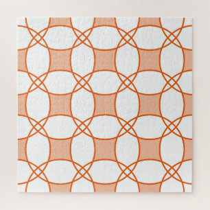 Vintage Circles Art: Seamless Geometric Pattern Jigsaw Puzzle