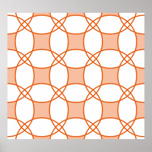 Vintage Circles Art: Seamless Geometric Pattern Poster