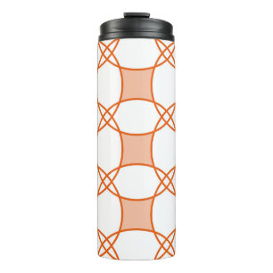 Vintage Circles Art: Seamless Geometric Pattern Thermal Tumbler