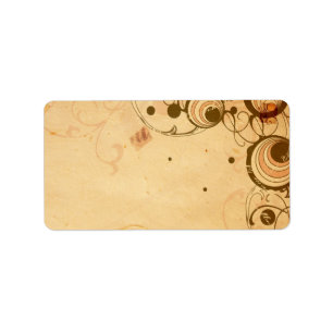 Vintage circles Avery Label