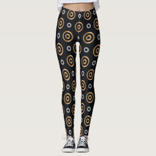 vintage circles leggings