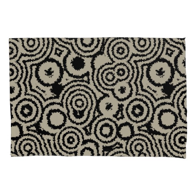 Vintage Circles Pillowcase (Front-Left)