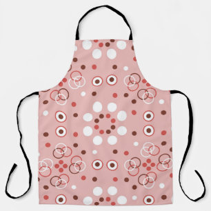 Vintage Circles: Seamless Geometric Charm. Apron