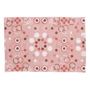 Vintage Circles: Seamless Geometric Charm. Pillowcase