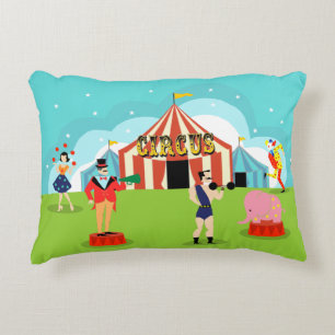 Vintage Circus Accent Pillow