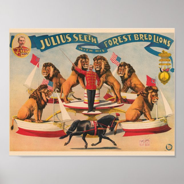 Vintage Circus Ad Poster (Front)