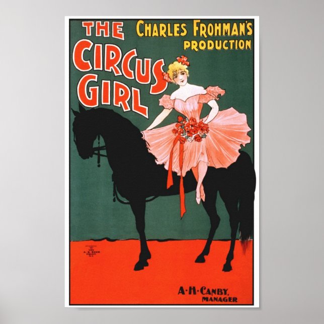 Vintage Circus Ad Poster (Front)
