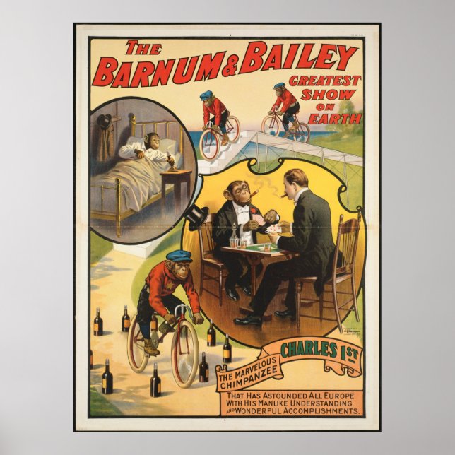 Vintage : circus Barnum & Bailey - Poster (Front)