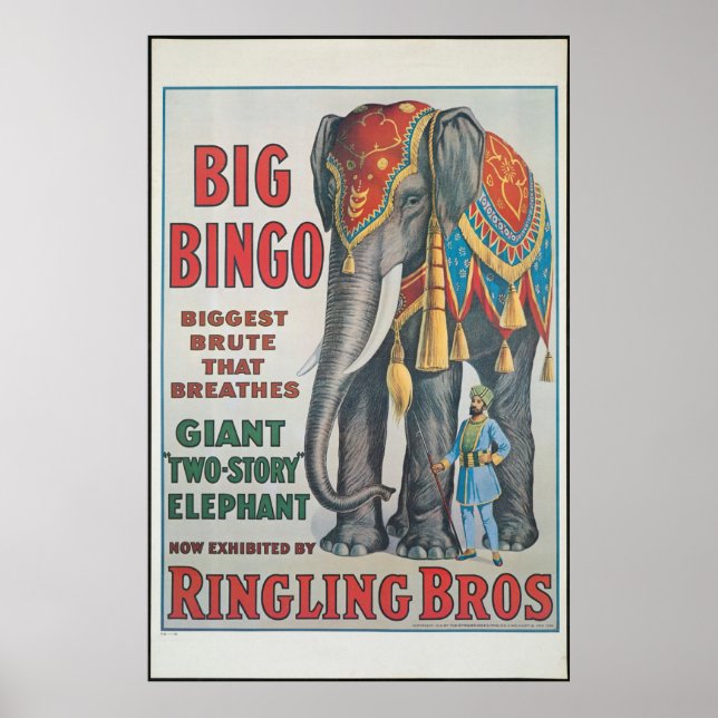 Vintage : circus Barnum & Bailey - Poster (Front)