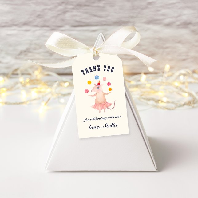 Vintage Circus Birthday Favour Tags (Creator Uploaded)