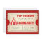 Vintage Circus Carnival Birthday Party Ticket