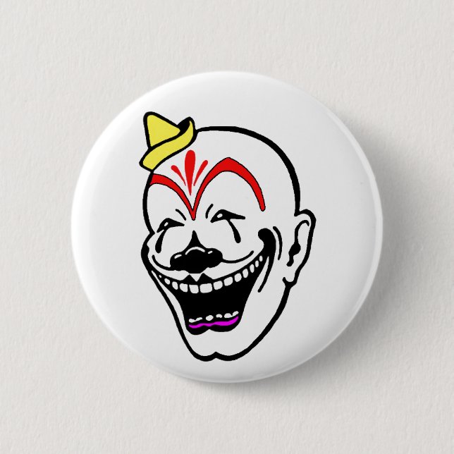 Vintage Circus Clown 6 Cm Round Badge (Front)