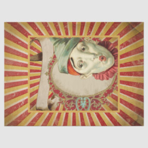 Vintage Circus Clown Tissue Paper