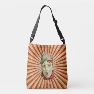 Vintage Circus  Clowns Crossbody Bag