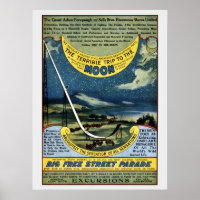 Vintage circus Forepaugh and Sells moon trip
