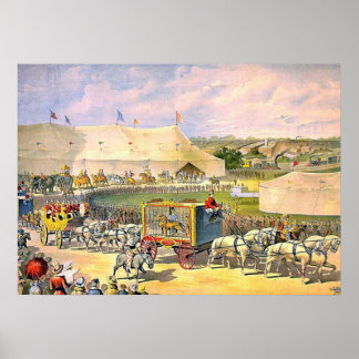 Vintage Circus Grounds Poster