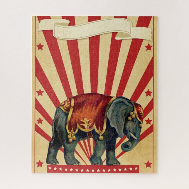 Vintage Circus Illustration Art Jigsaw Puzzle (Vertical)
