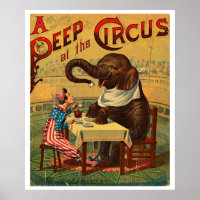 Vintage Circus Illustration Art Old Antique