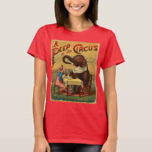 Vintage Circus Illustration Art Old Antique T-Shirt